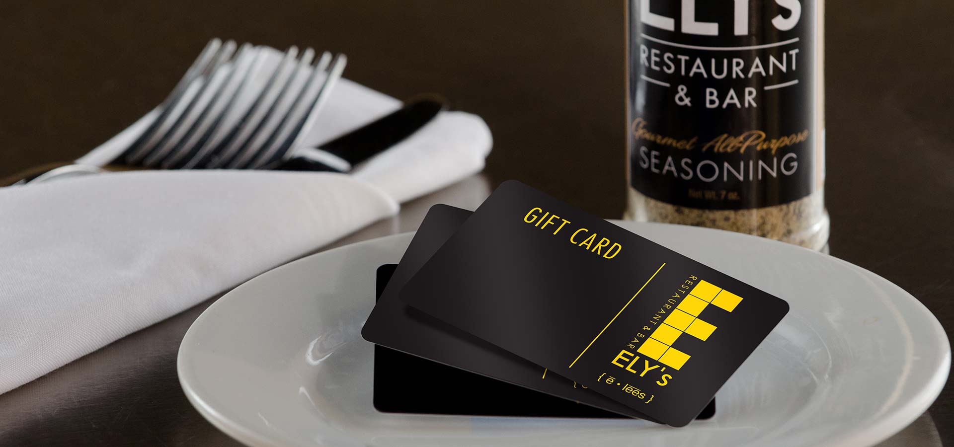 Retail display at Ely's Restaurant & Bar